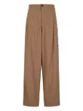 DARKPARK chain-embellished pleated trousers - Brown