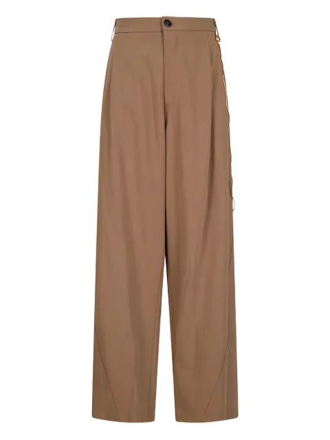 DARKPARK chain-embellished pleated trousers