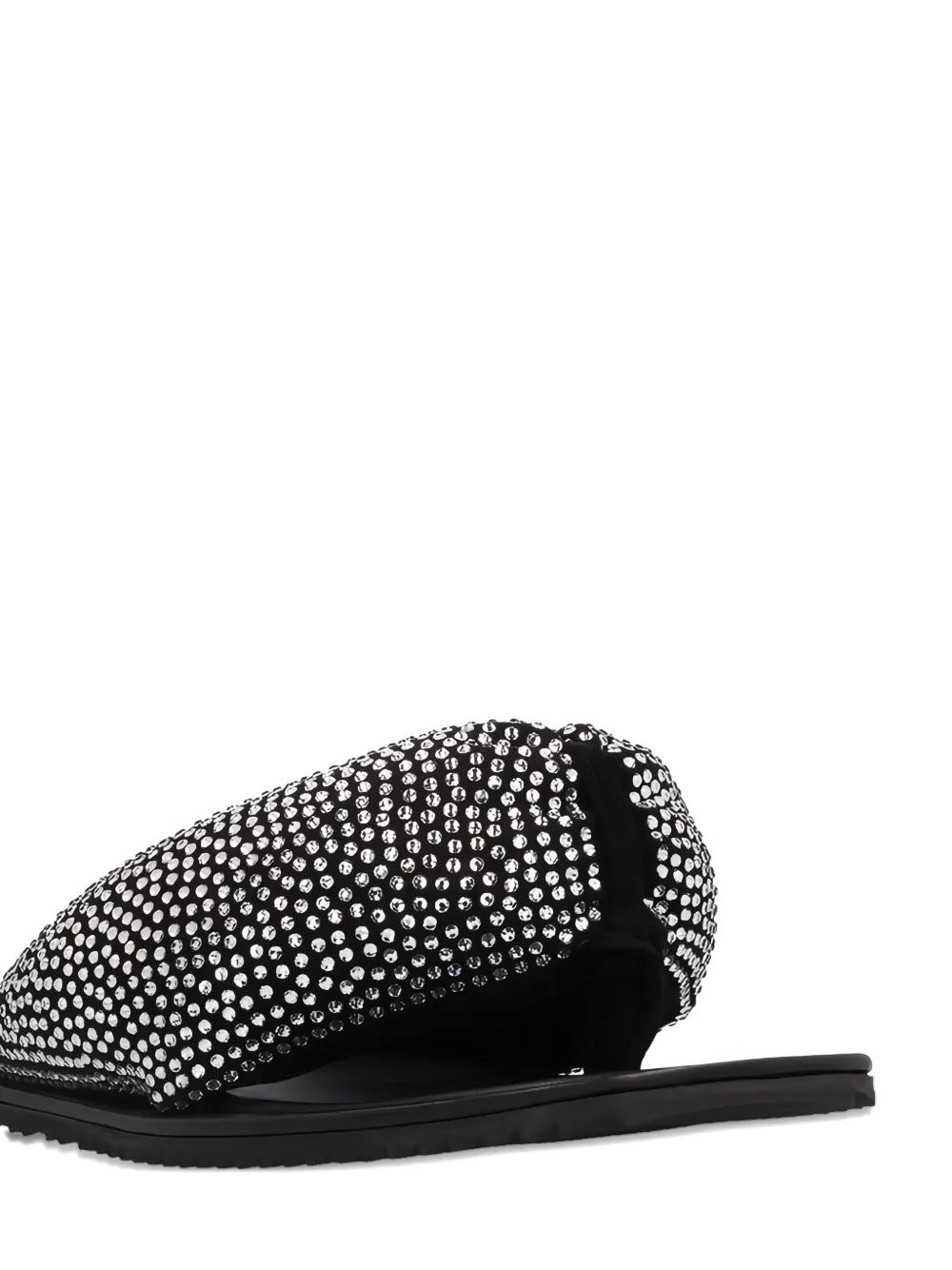 The Attico Indie Max flat sandals Zwart