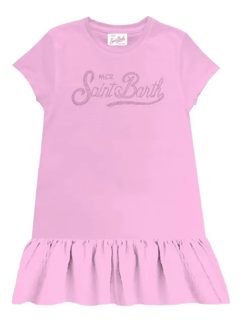 MC2 Saint Barth Kids rhinestone-embellishment ruffle-hem dress