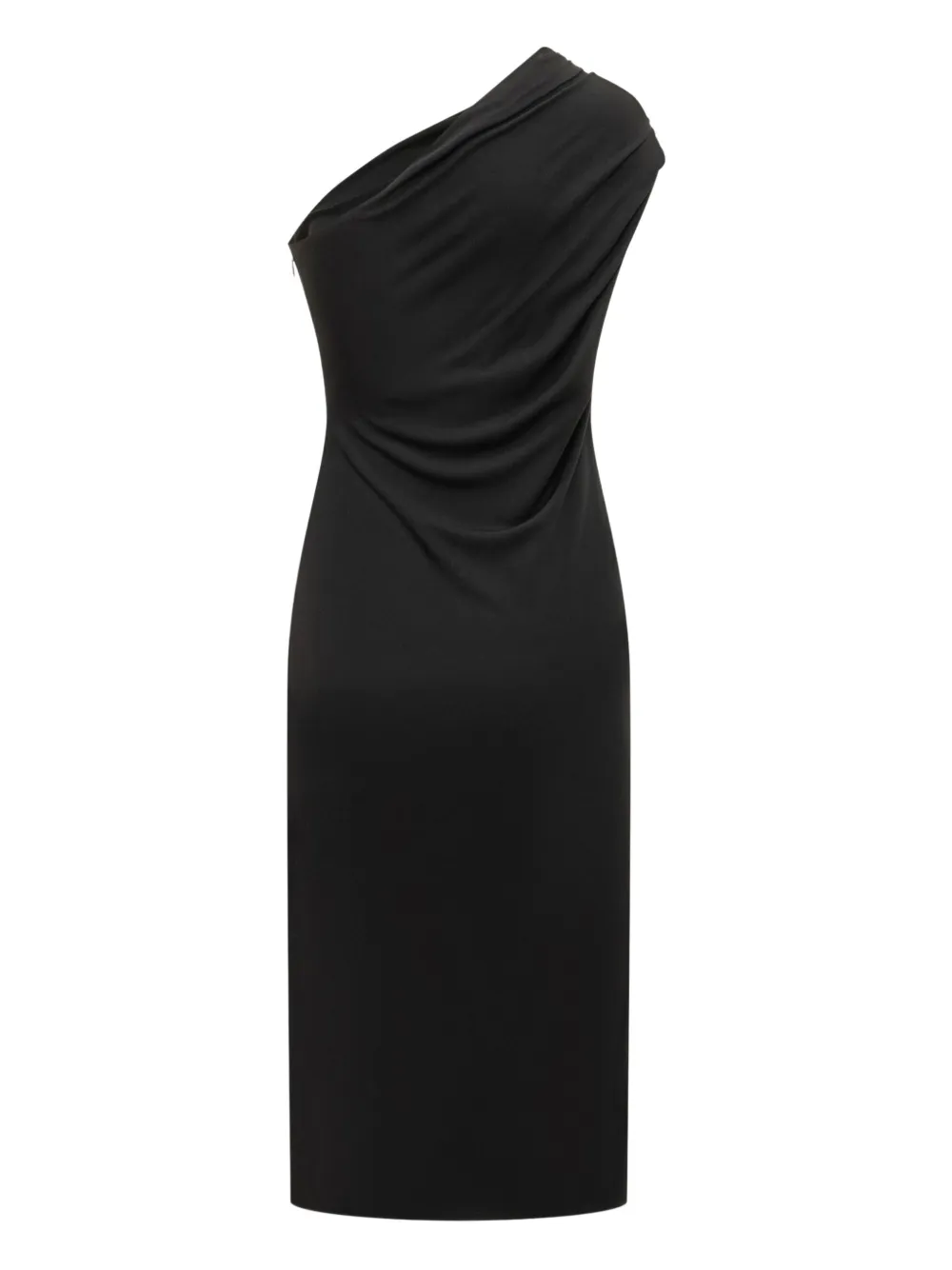 TOM FORD one-shoulder embellished midi dress - ブラック TOM FORD one-shoulder embellished midi dress - ブラック