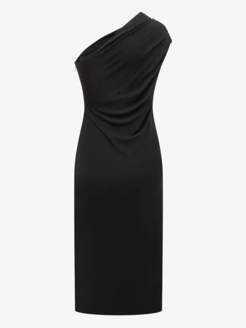 TOM FORD 원숄더 장식 미디 드레스