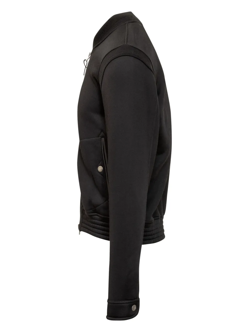 TOM FORD Bomberjack met geribbeld vlak en rits Zwart