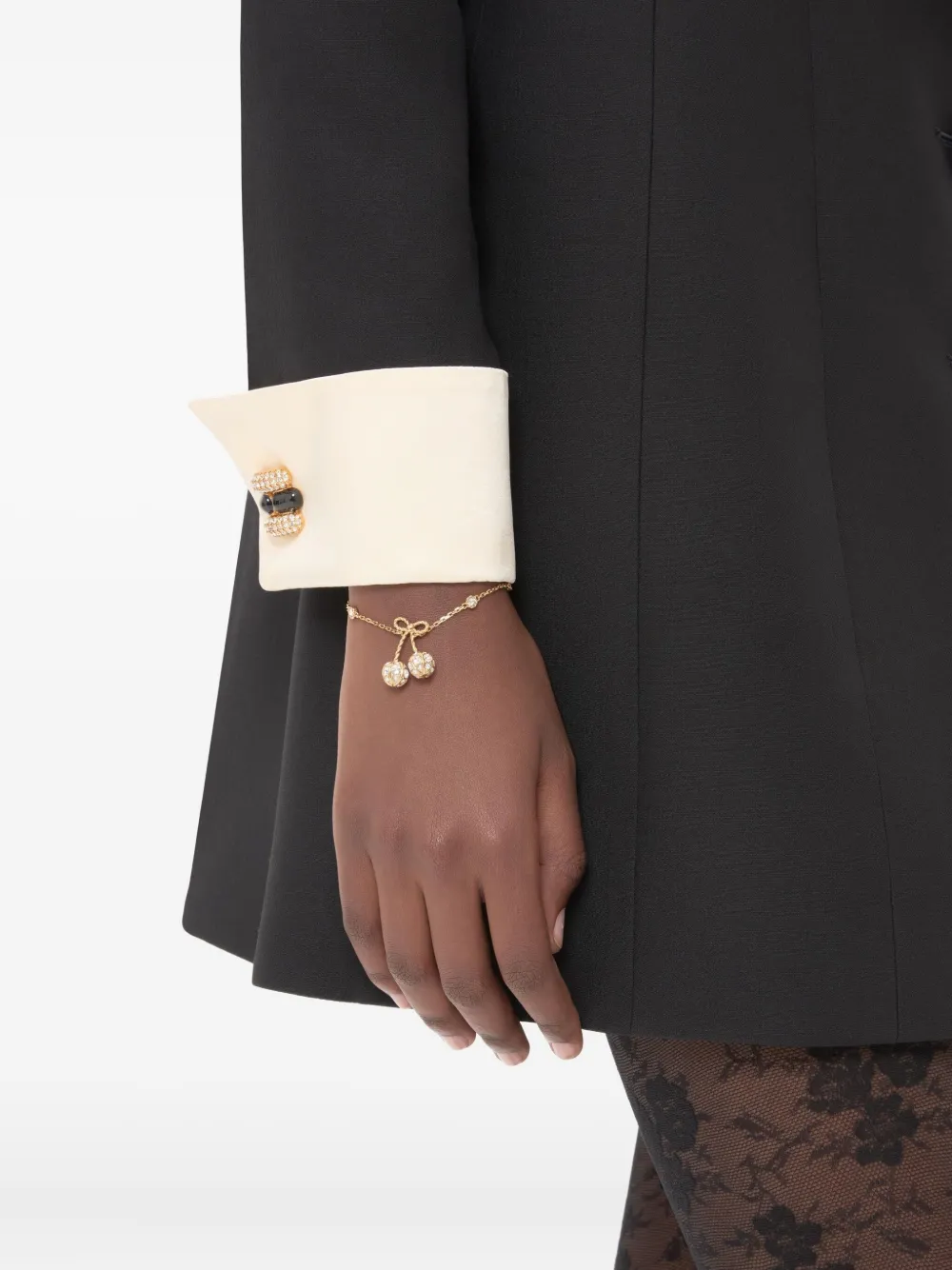 Valentino Garavani Cherrific crystal-embellished bracelet | Image 2