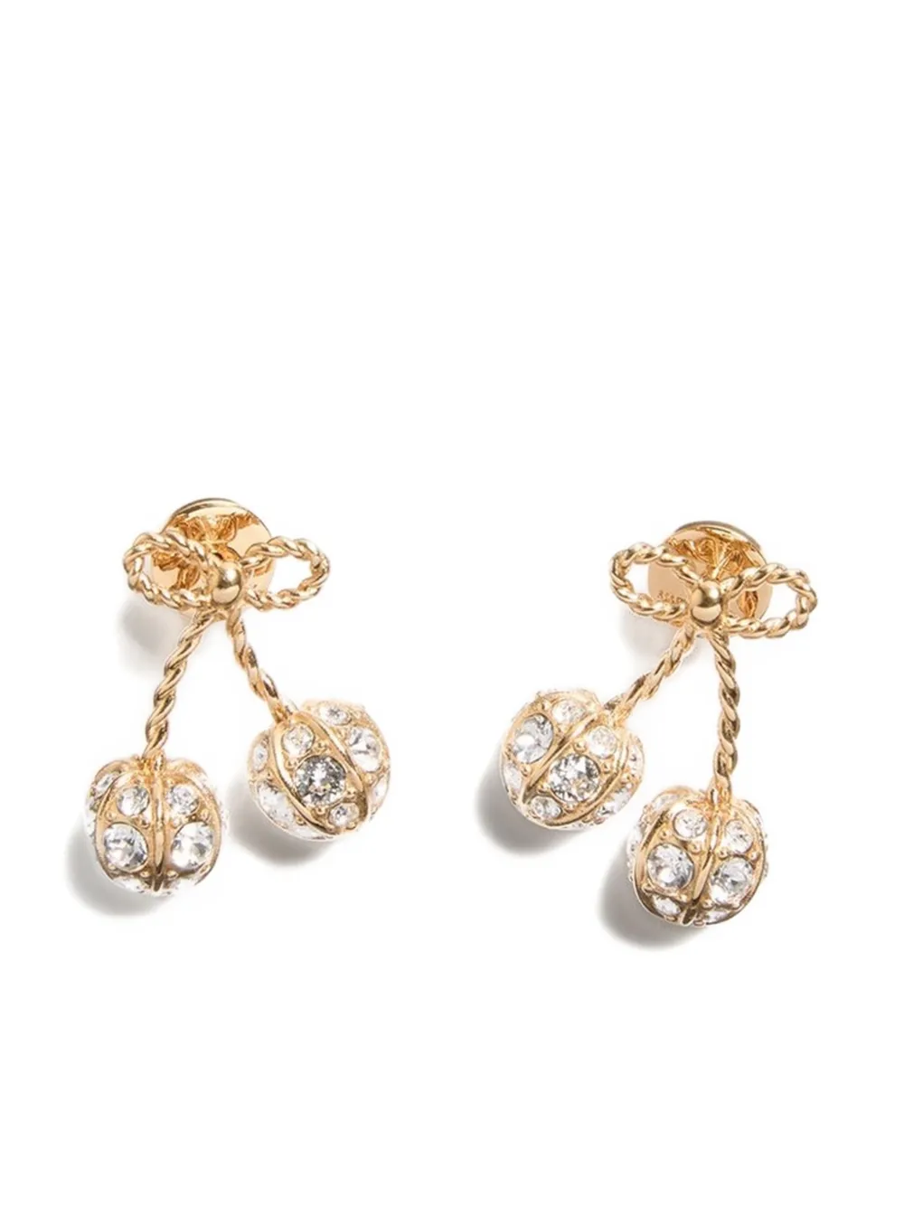 Серьги Valentino Garavani, украшенные вишневыми кристаллами