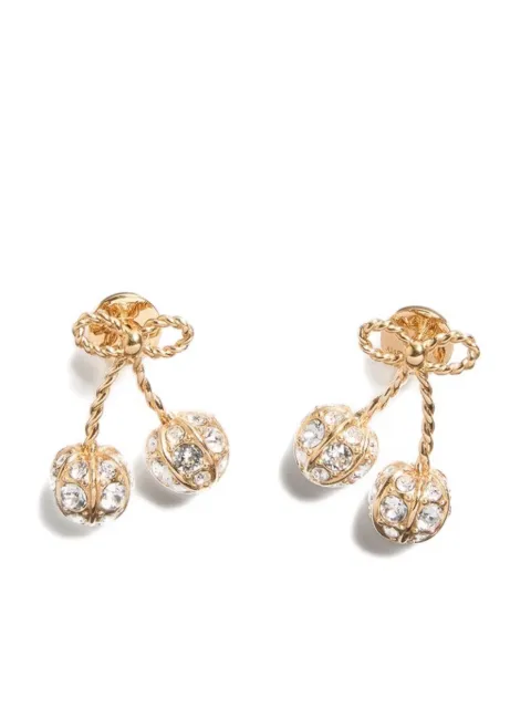 Valentino Garavani Cherryfic crystal-embellished earrings