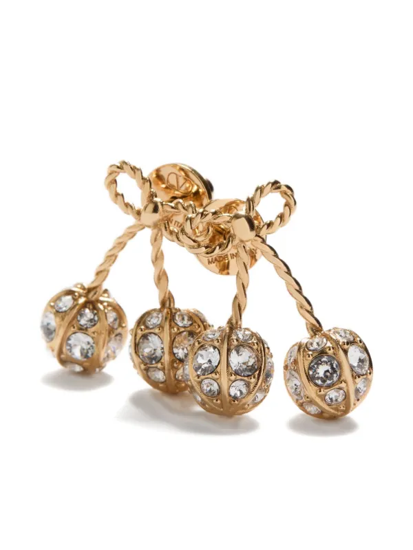 Valentino Garavani Cherryfic crystal-embellished Earrings