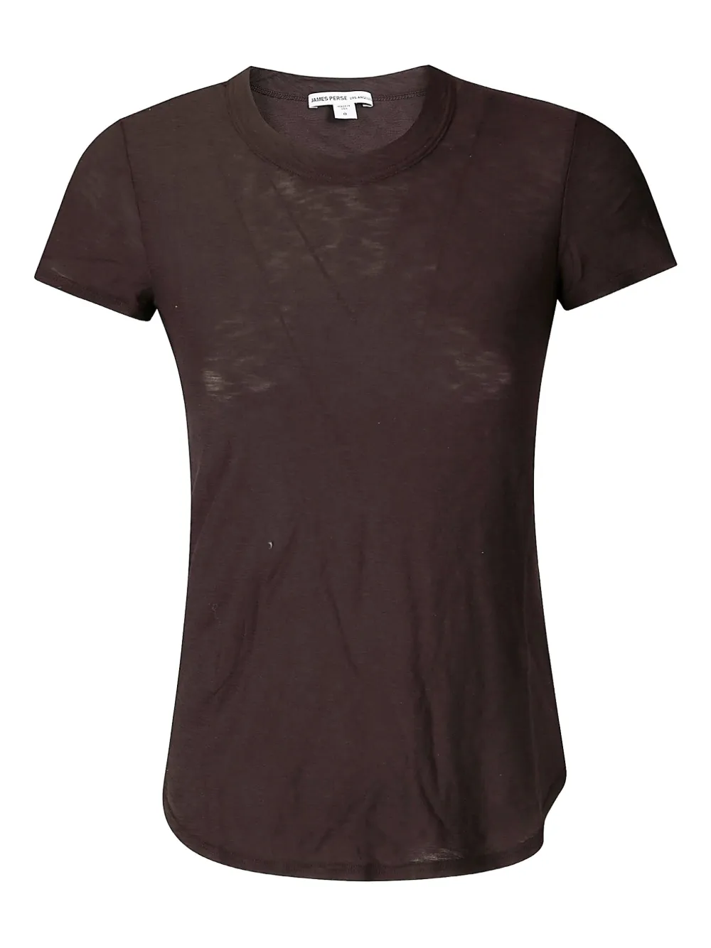 James Perse slub crew-neck T-shirt - ブラウン James Perse slub crew-neck T-shirt - ブラウン