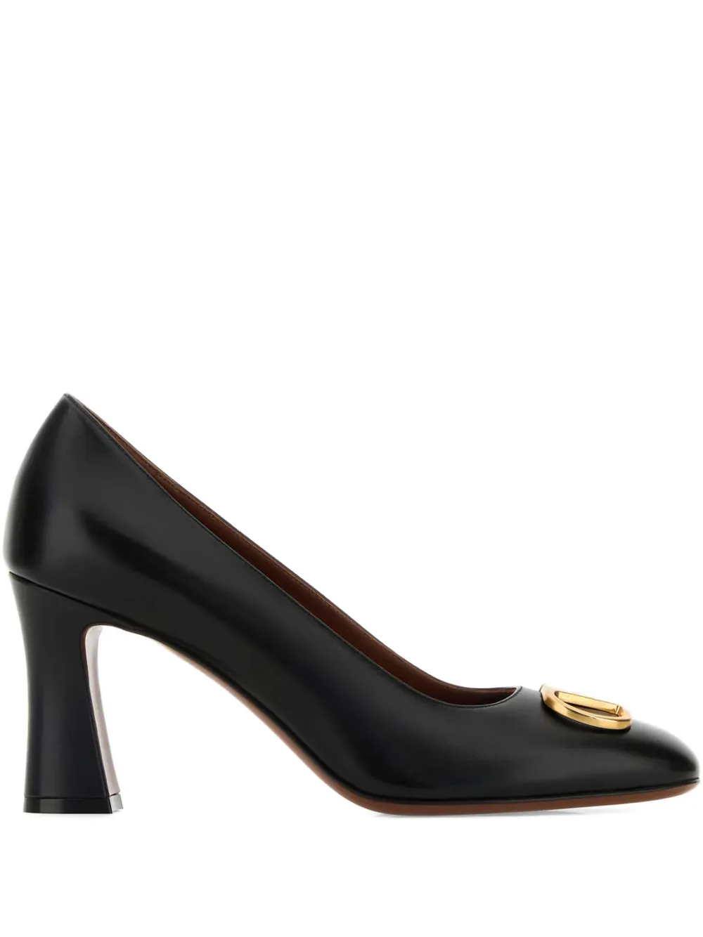 Valentino Garavani 80mm V-logo embellished pumps Black