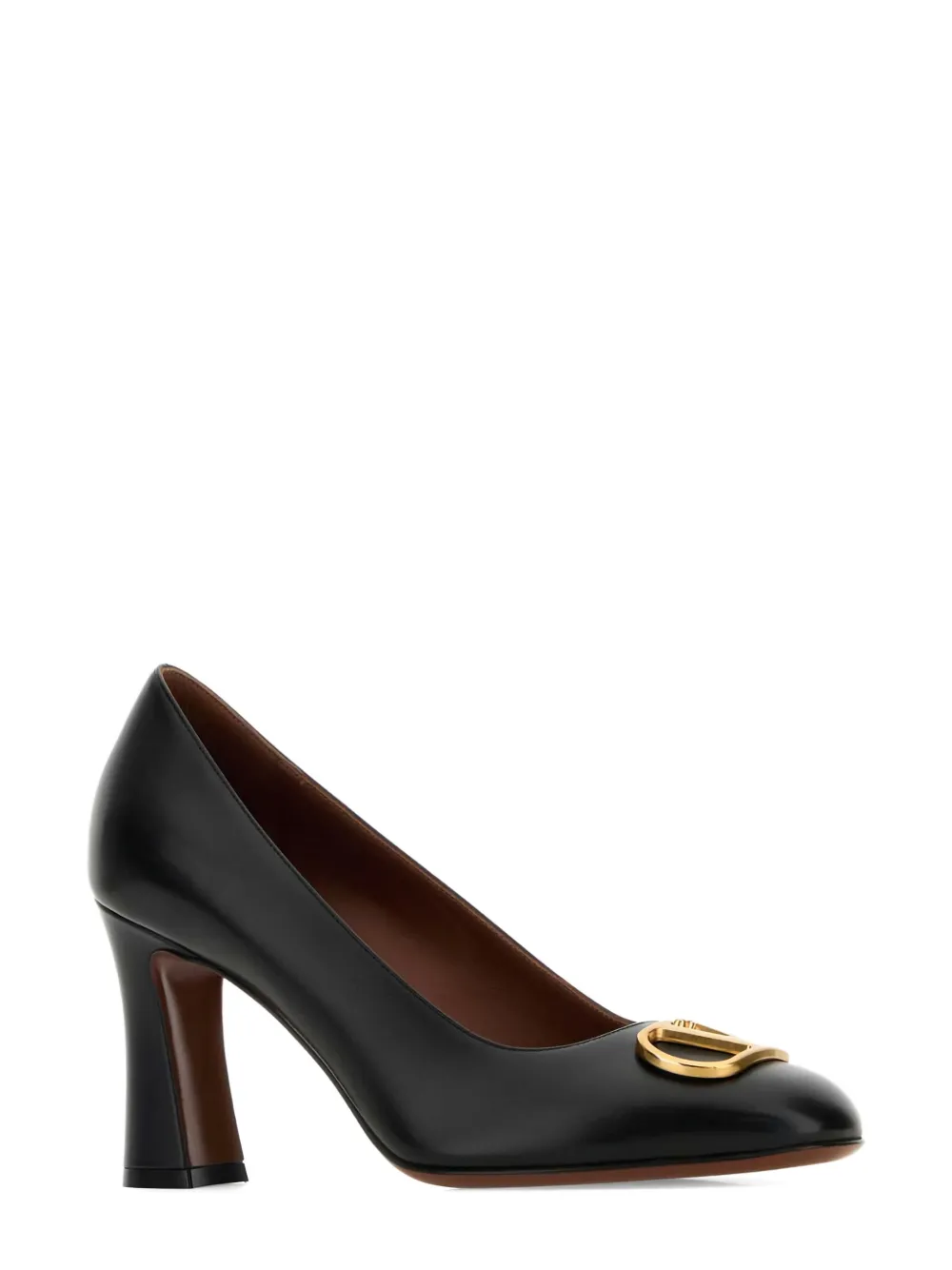 Valentino Garavani 80mm V-logo embellished pumps Black