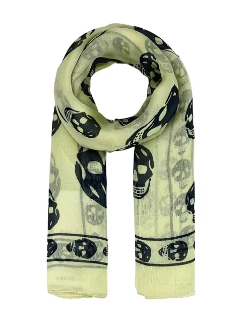 Alexander McQueen skull-print silk scarf