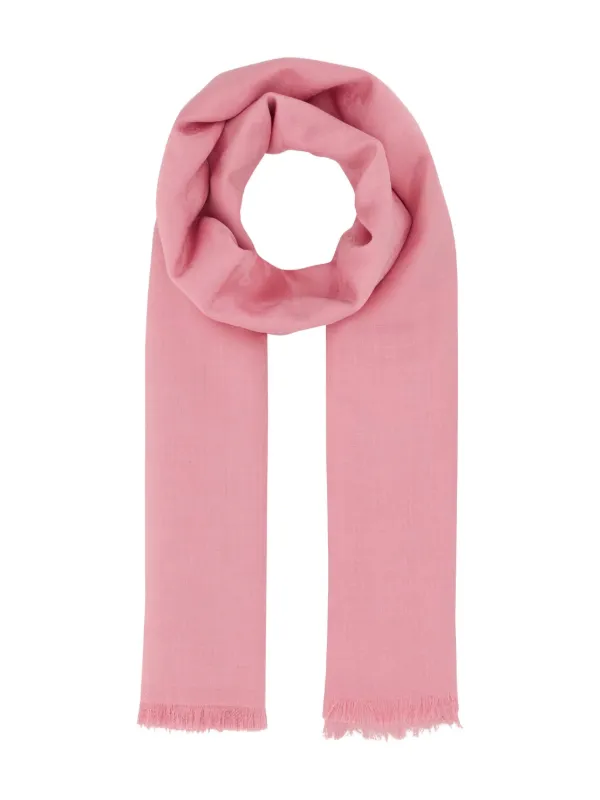 Alexander McQueen Frayed-edge Scarf in Pink