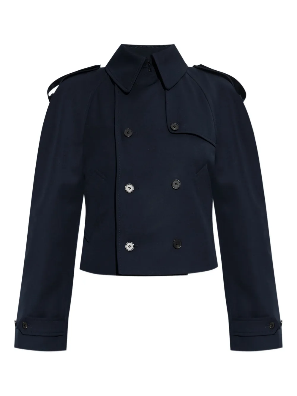 Alexander McQueen Midnight blue wool trench coat - 4003|NAVY