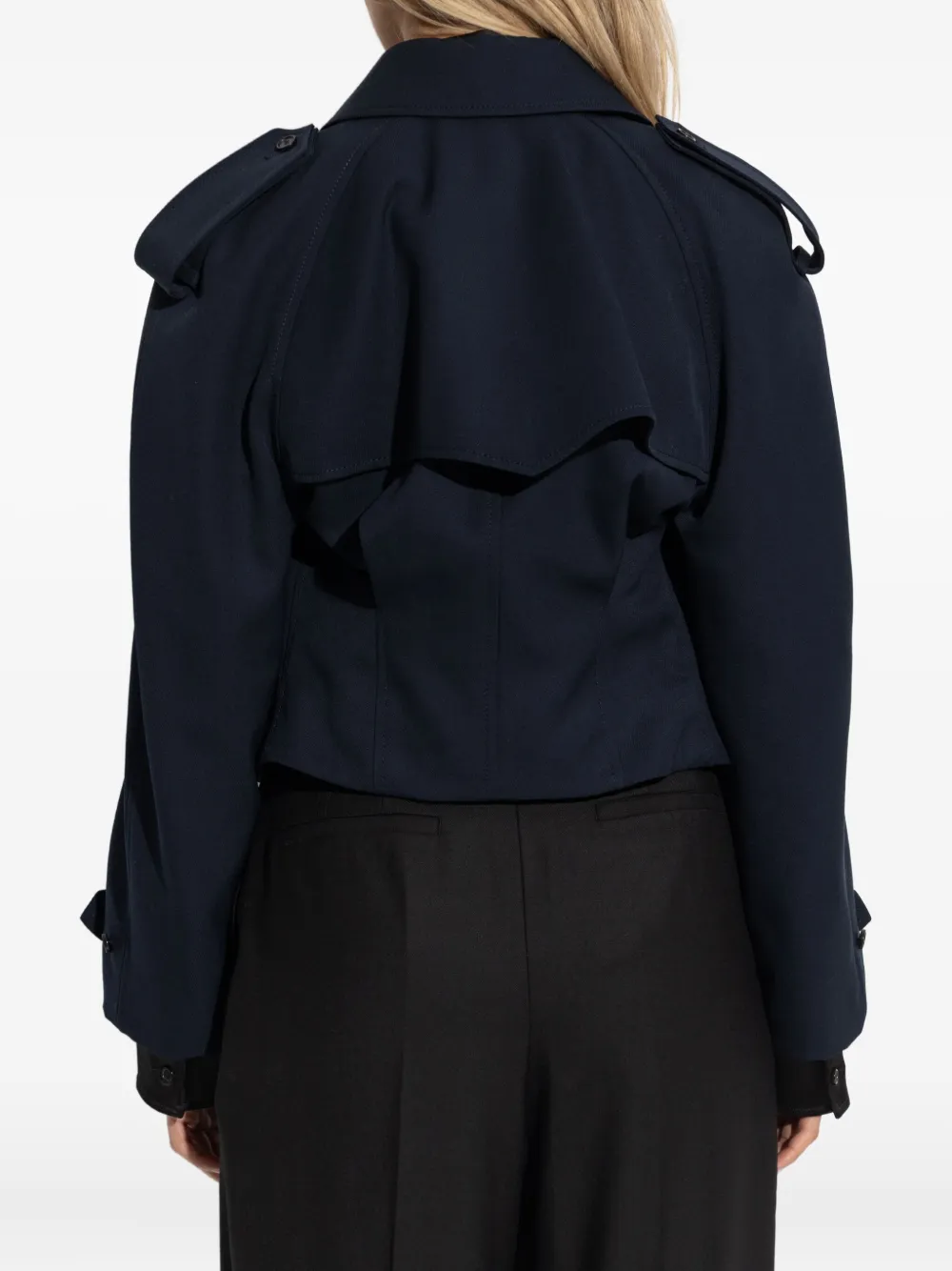 Alexander McQueen Jack met dubbele rij knopen Blauw