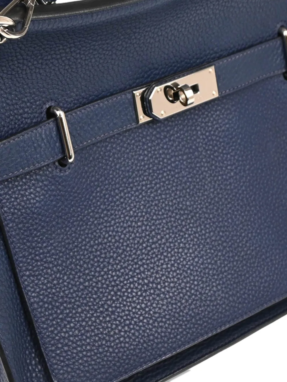 Pre-owned Hermes 2009 Jypsiere 31 Shoulder Bag In Blue