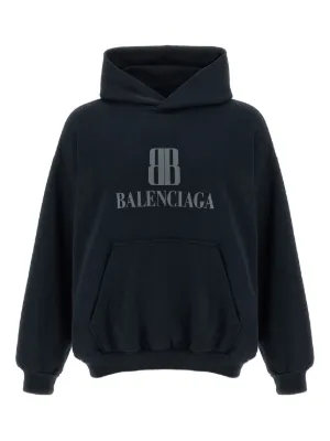 BALENCIAGA｜HOODIES/SWEATS (744441 TRVK2 1041) RIPPED POCKET HOODIE / 1041:FADED WASHED BLACK | MEN | GR8