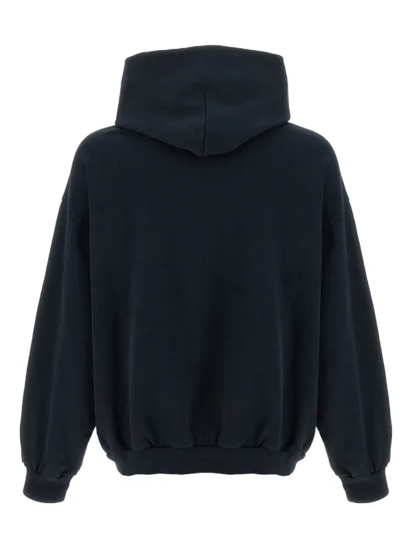 BALENCIAGA 'Nano BB' hoodie バレンシアガ メンズ パーカー Men's Nano Bb Hoodie Medium Fit in Black Faded | Balenciaga US