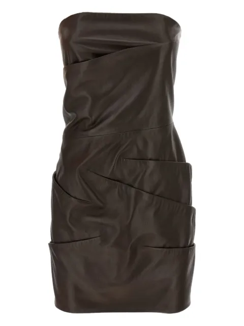 The Attico draped-details mini dress