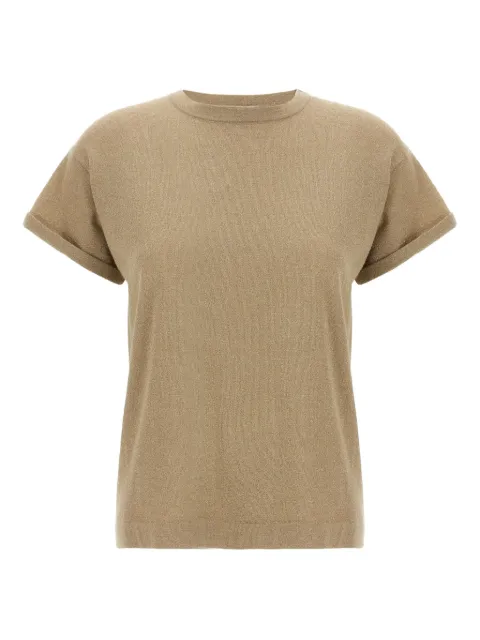 Brunello Cucinelli lamé short-sleeve T-shirt