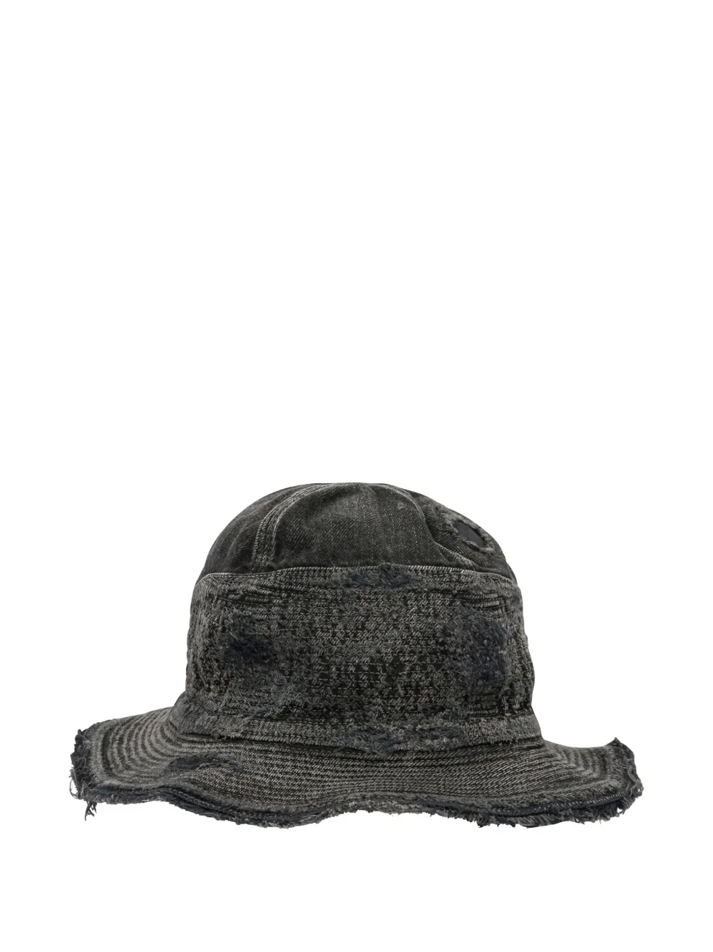 frayed-details bucket hat