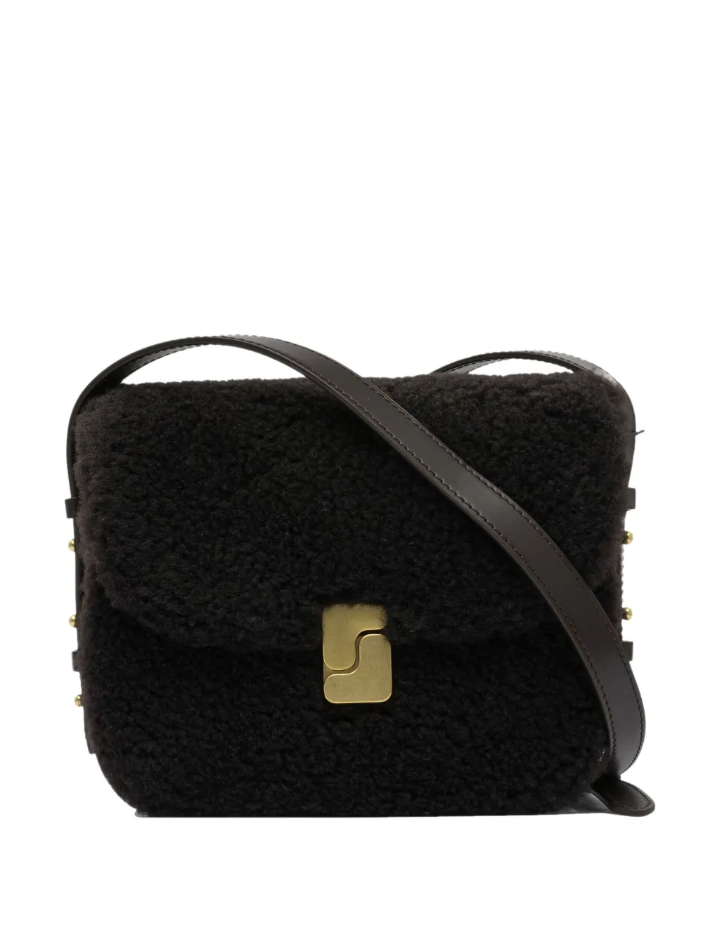 mini shearling shoulder bag