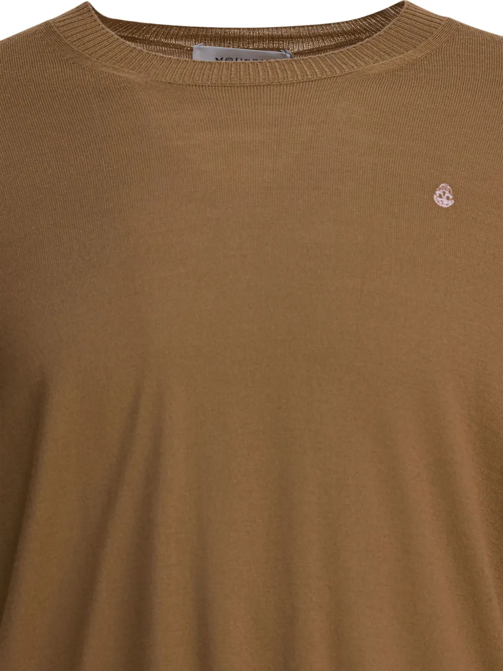 Alexander Mcqueen Skull Pattern Sweater Knitwear Beige In Brown