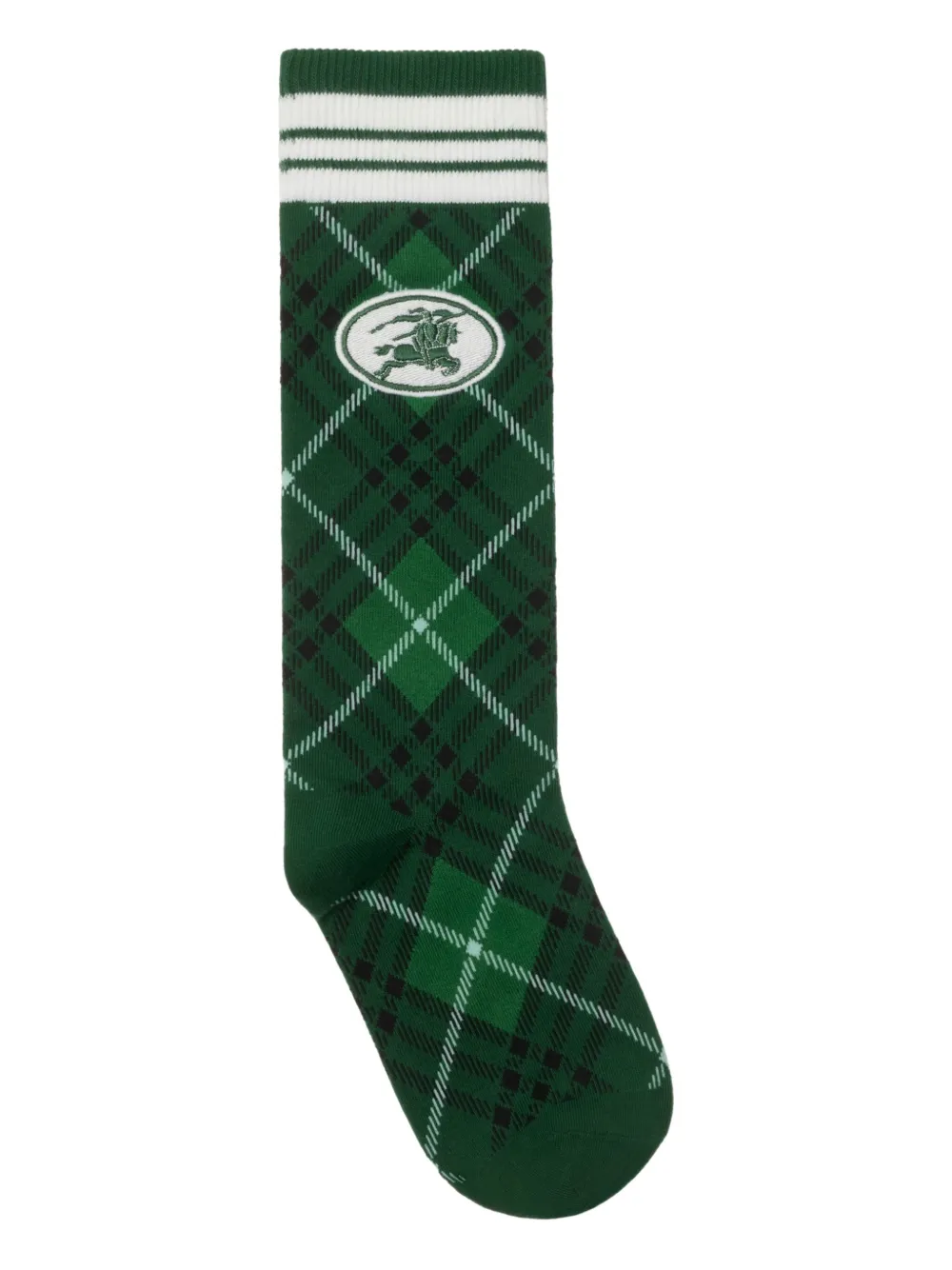 Burberry check knight socks Groen