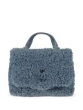 Zanellato Postina shearling top-handle tote bag - Blue