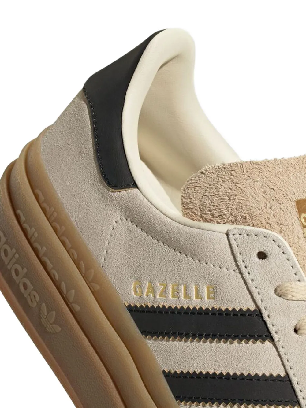 adidas Originals Gazelle Bold 3-Stripe platform sneakers Neutrals