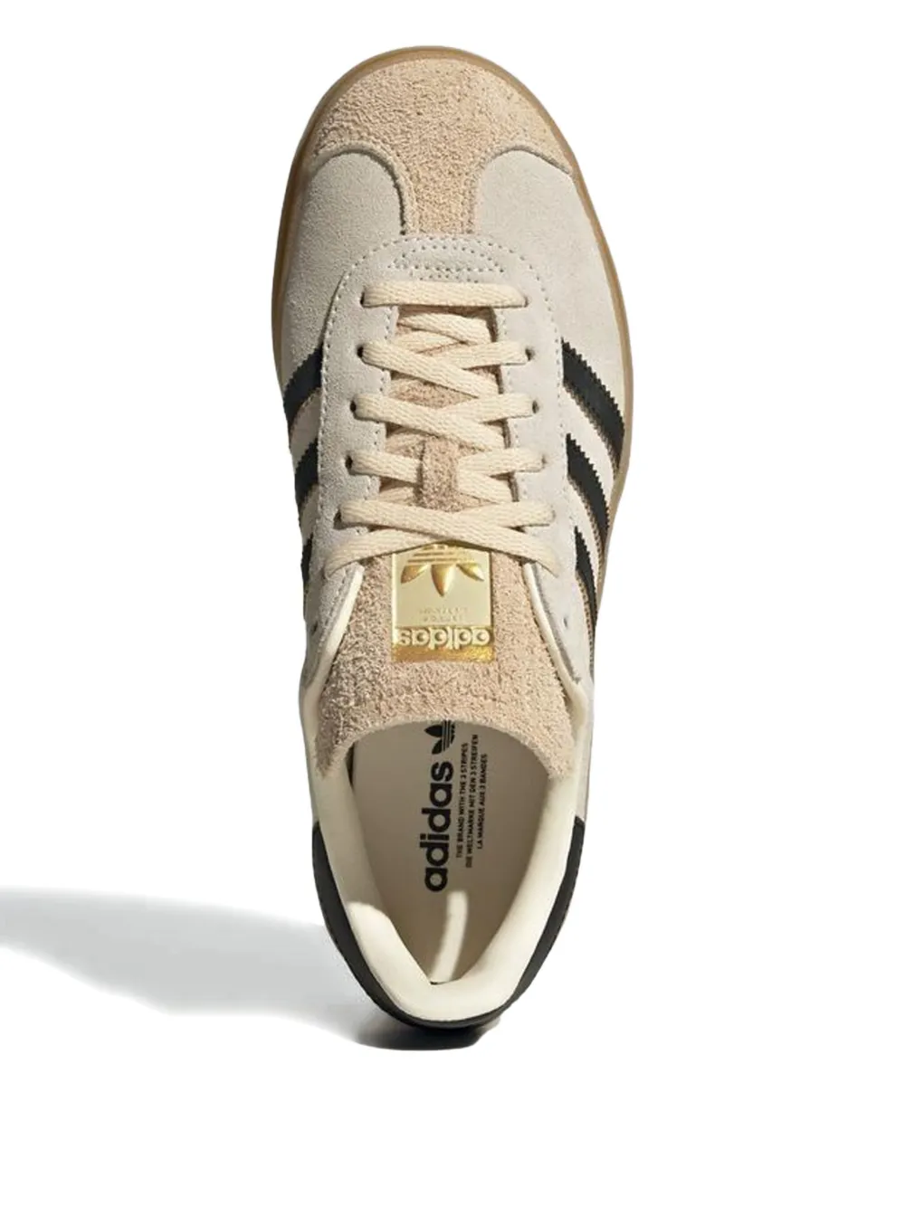 adidas Originals Gazelle Bold 3-Stripe platform sneakers Neutrals