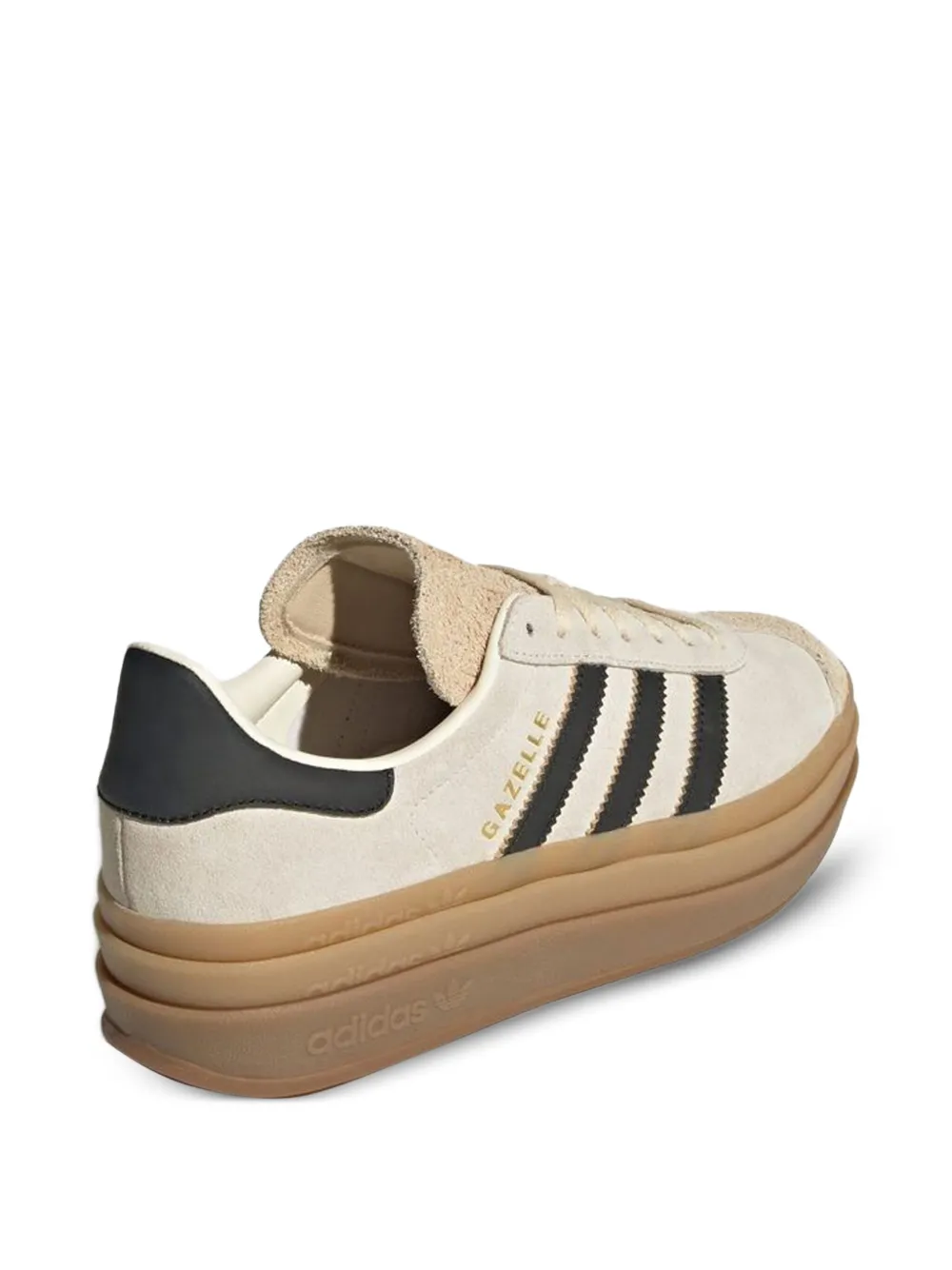 Adidas Originals Gazelle Bold 3-Stripe sneakers met plateauzool - Beige