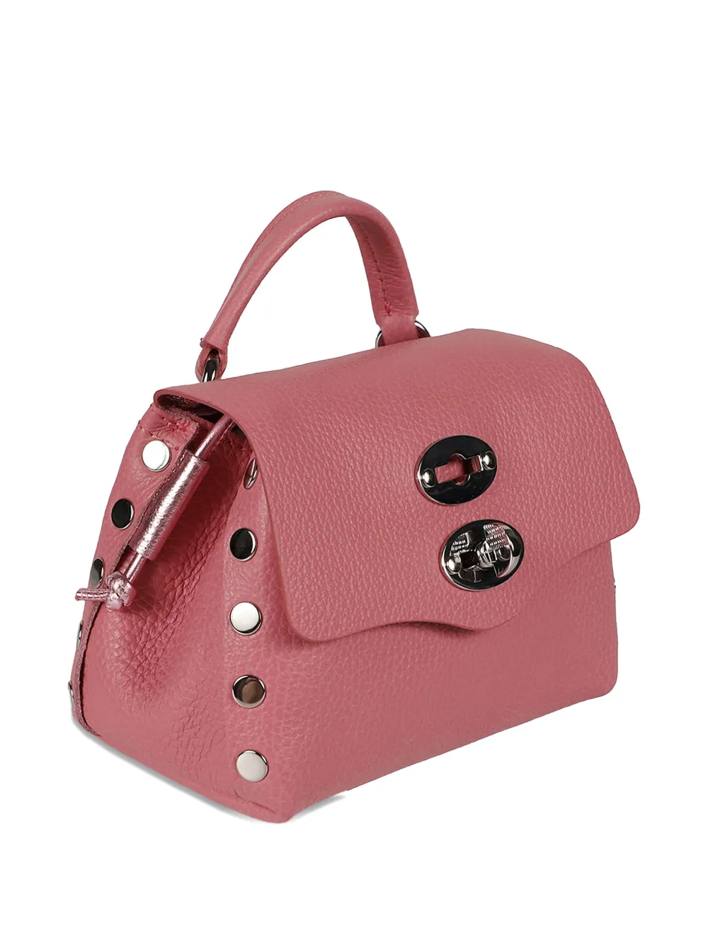 Zanellato Postina Daily Night leren shopper Roze