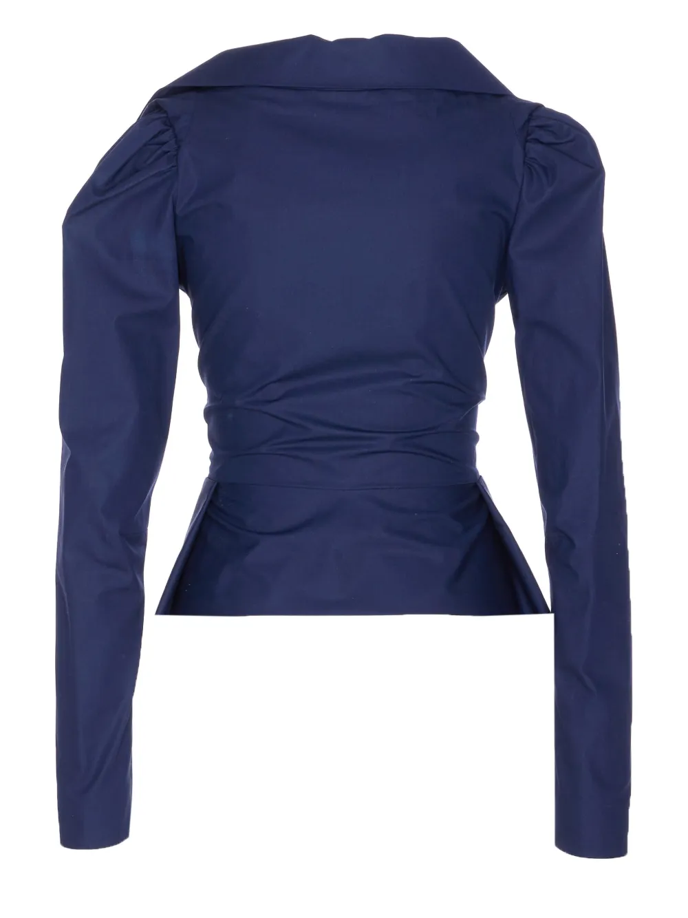 Vivienne Westwood Blouse met asymmetrische knoop - Blauw