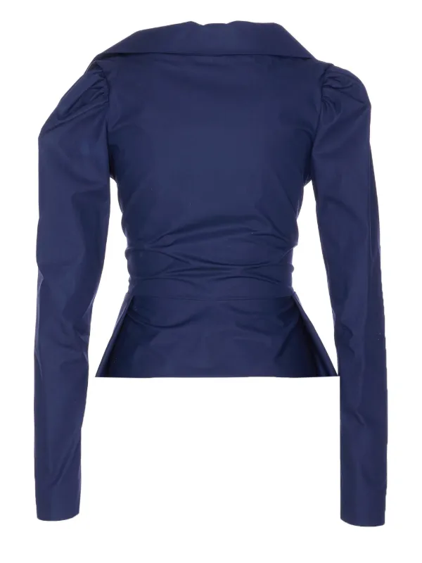 Vivienne Westwood 長袖シャツ ダークブルー Vivienne Westwood アシンメトリーシャツ | ブルー | FARFETCH JP