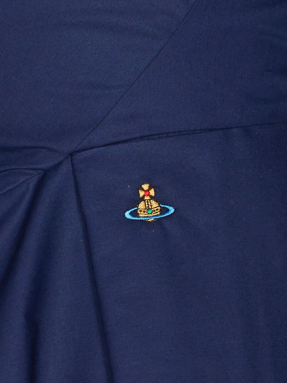 Vivienne Westwood Blouse met asymmetrische knoop Blauw