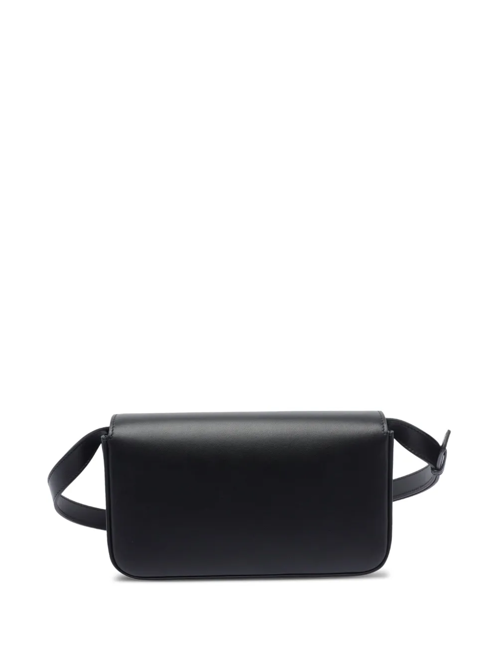 Tod's Kalfsleren crossbodytas met T-logo Zwart