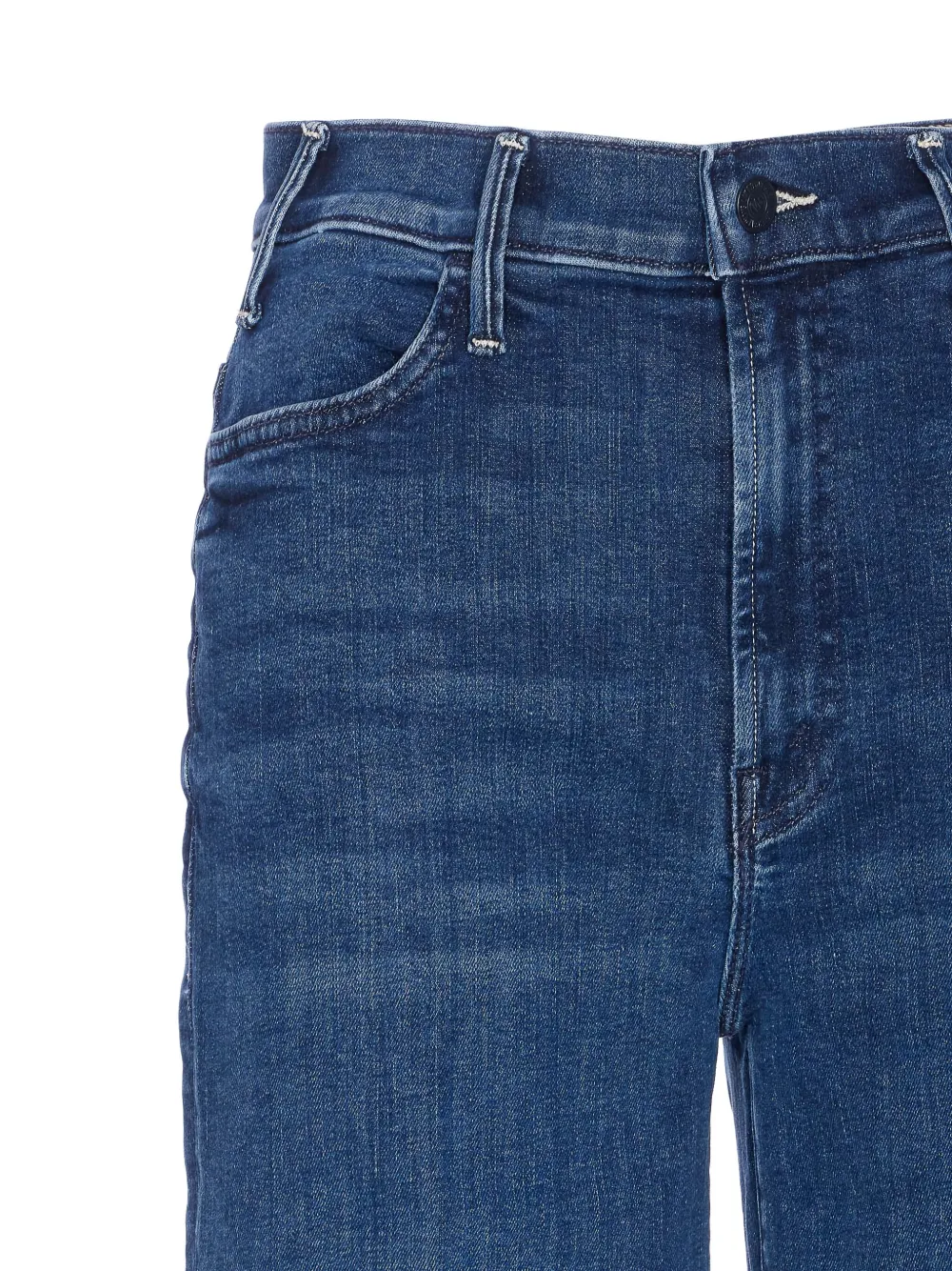 MOTHER cotton-blend jeans Blauw