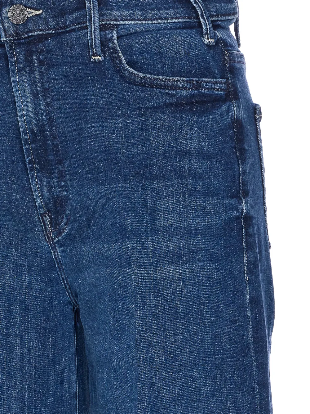 MOTHER cotton-blend jeans Blauw