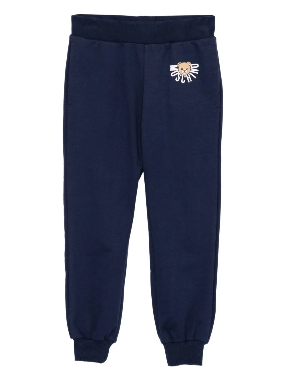 Moschino Kids logo-printed track pants | Blue | Image 1