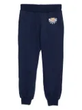 Moschino Kids logo-printed track pants - Blue