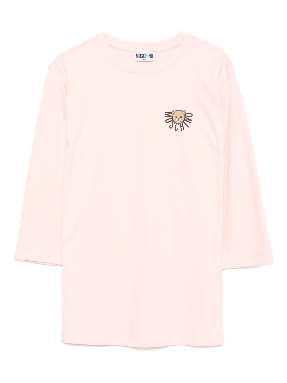 Moschino Kids logo-print cotton dress | Pink | Image 1