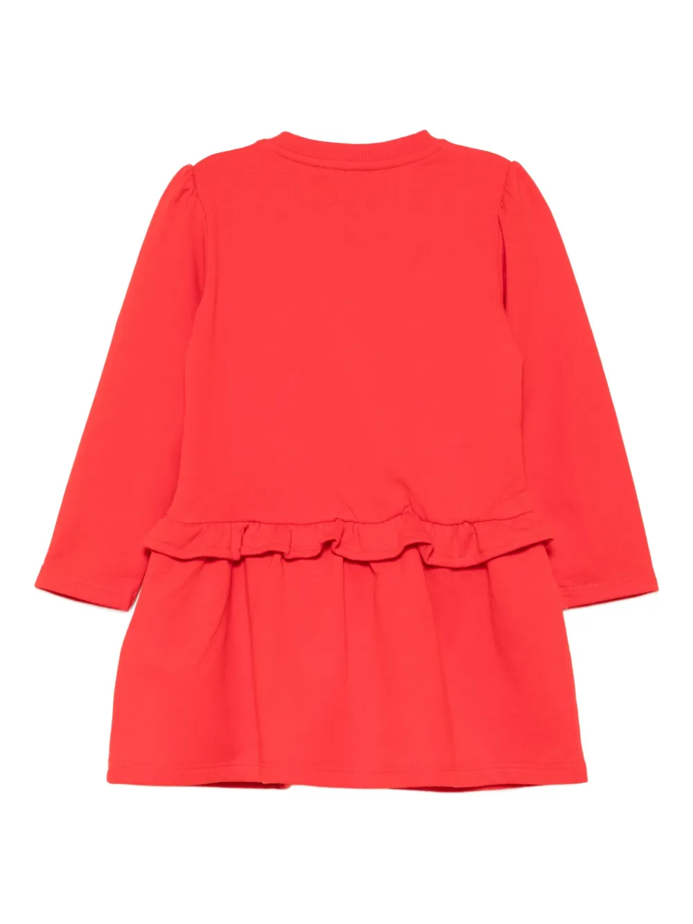 Moschino Kids Jurk met teddybeerprint Rood