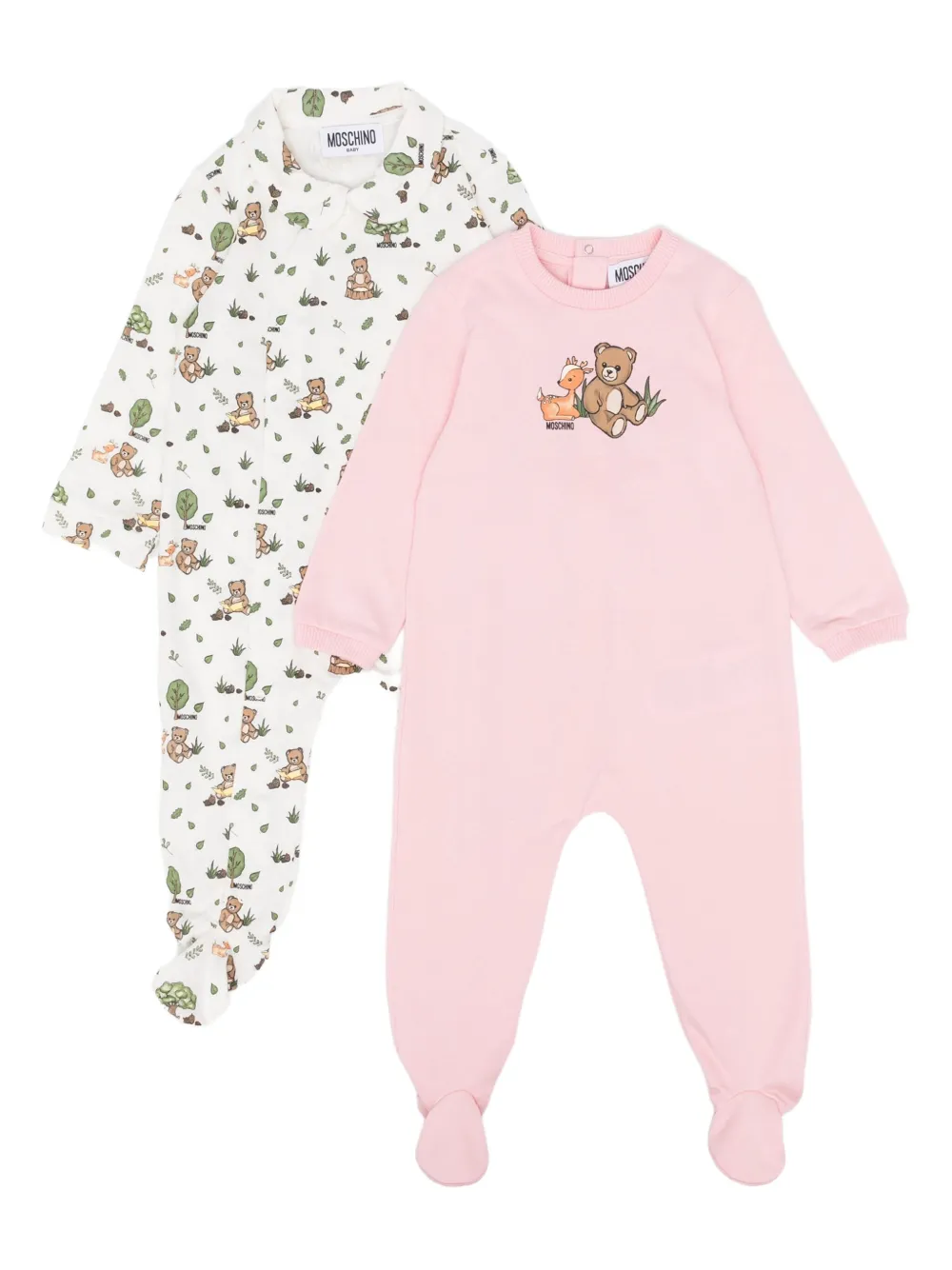 Moschino Kids teddy-print pajamas (set of two) | Pink | Image 1