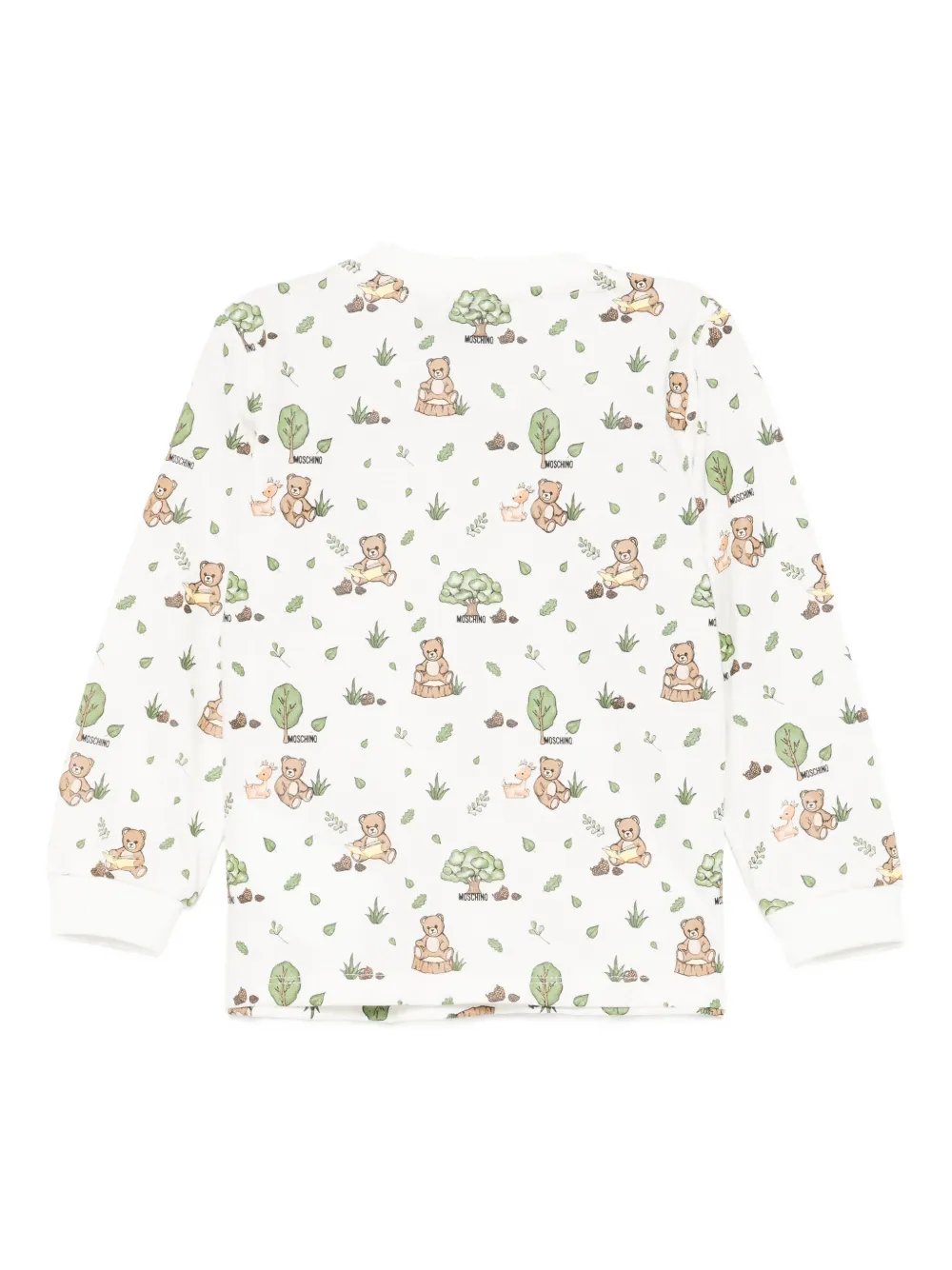 Moschino T-shirt Mit Grafischem Print In White