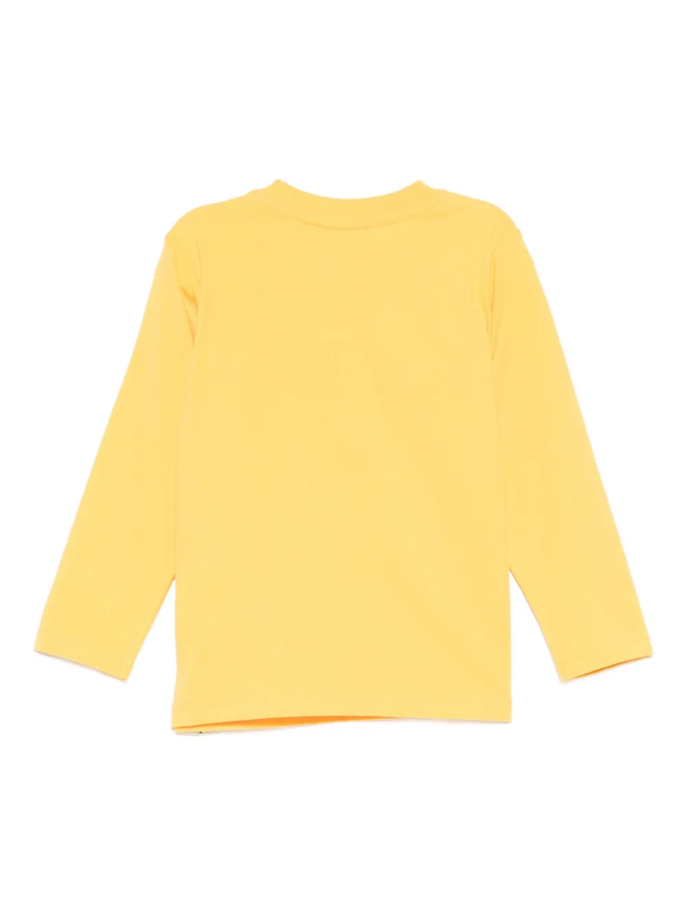 Moschino Logo-print Cotton T-shirt In Yellow