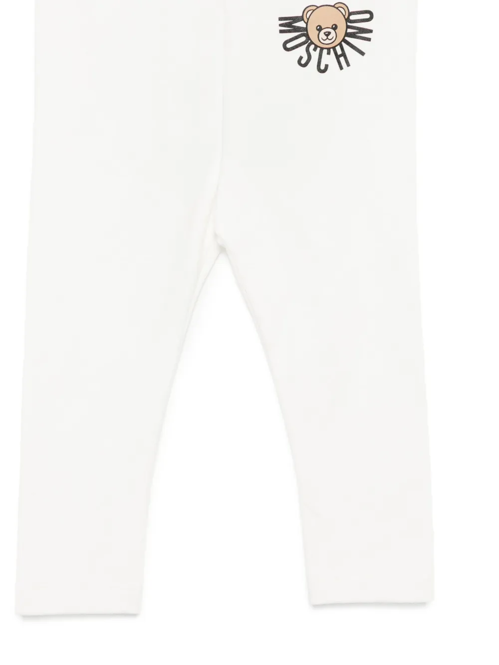 Moschino Kids Legging met logoprint Wit