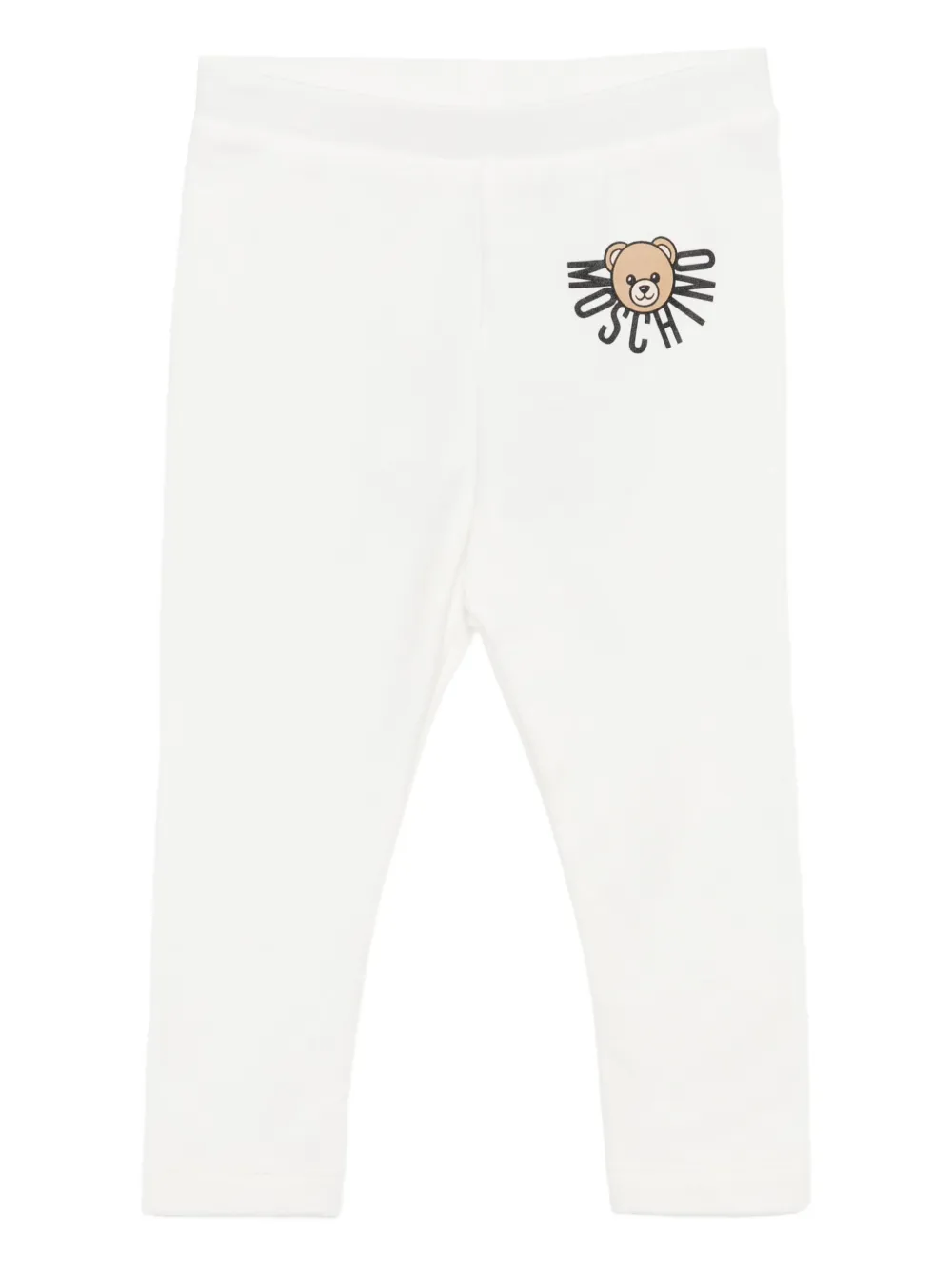 Moschino Kids Legging met logoprint Wit