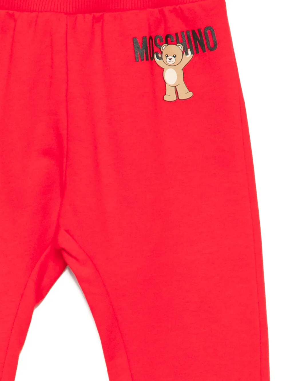 Moschino Logo-printed Track Pants In Red
