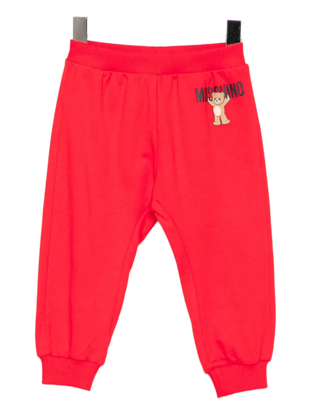 Moschino Logo-printed Track Pants In Red