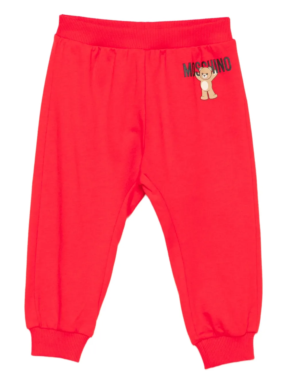 Moschino Kids logo-printed track pants | Red | Image 1